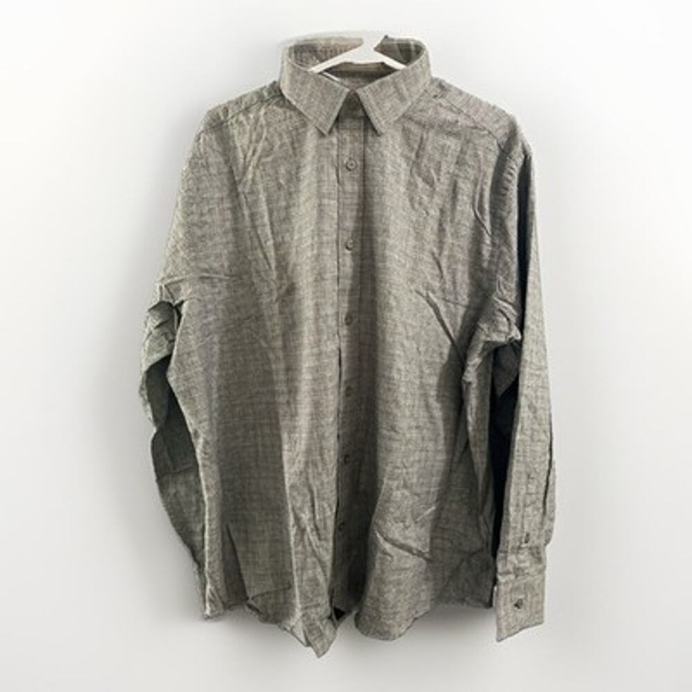 UNTUCKit Shirt Mens 2XL Black White Check Flannel Button Up Long Sleeve Cotton